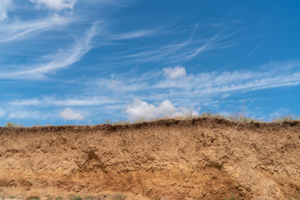 istock white clouds float in the blue sky over the sea 1161111803