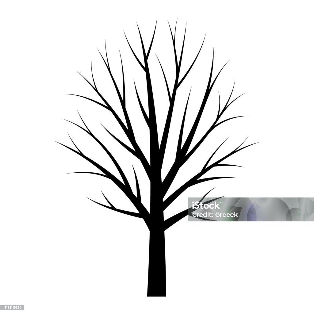 나무 블랙 실루엣 무료 트리 템플릿 가을에 대한 스톡 벡터 아트 및 기타 이미지 - 가을, 계절, 나무 - Istock
