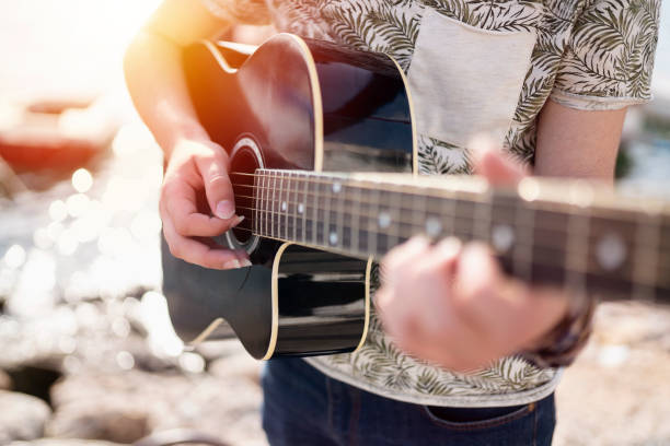 istock A guitarist is playing on the street 1161116735