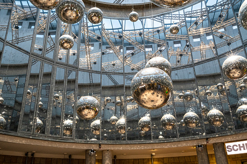 Frankfurt, Germany. July 2019. A 360° panoramic view of the gallery in  Schirn Kunsthalle