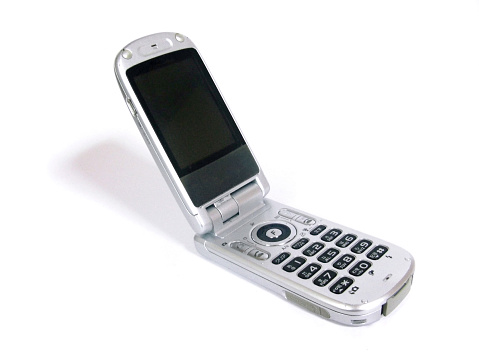 This is a folding mobile phone.