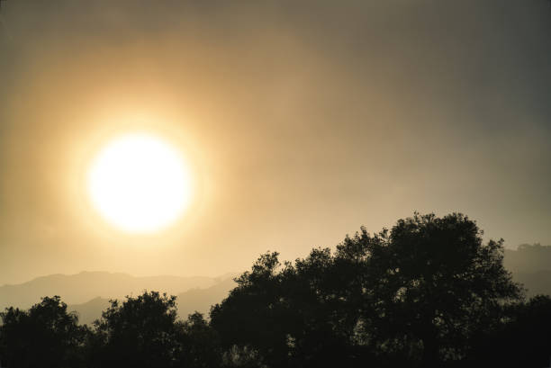 Beautiful Sunset in the mountains near Malibu