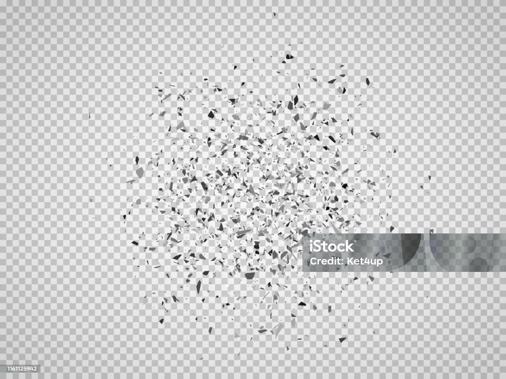 Particles Explosion Vector Shatter Particles Stock Illustration ...
