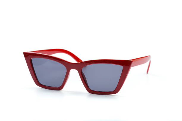 istock red modern sunglasses isolated on white background - Image 1161127261
