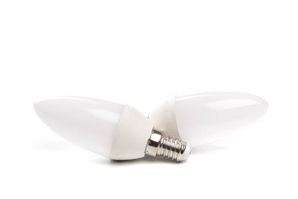 istock LED light bulb New technology isolated on white background, Energy saving electric lamp is good for environment.