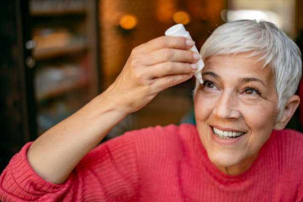 istock Taking care of her eyes 1161128524