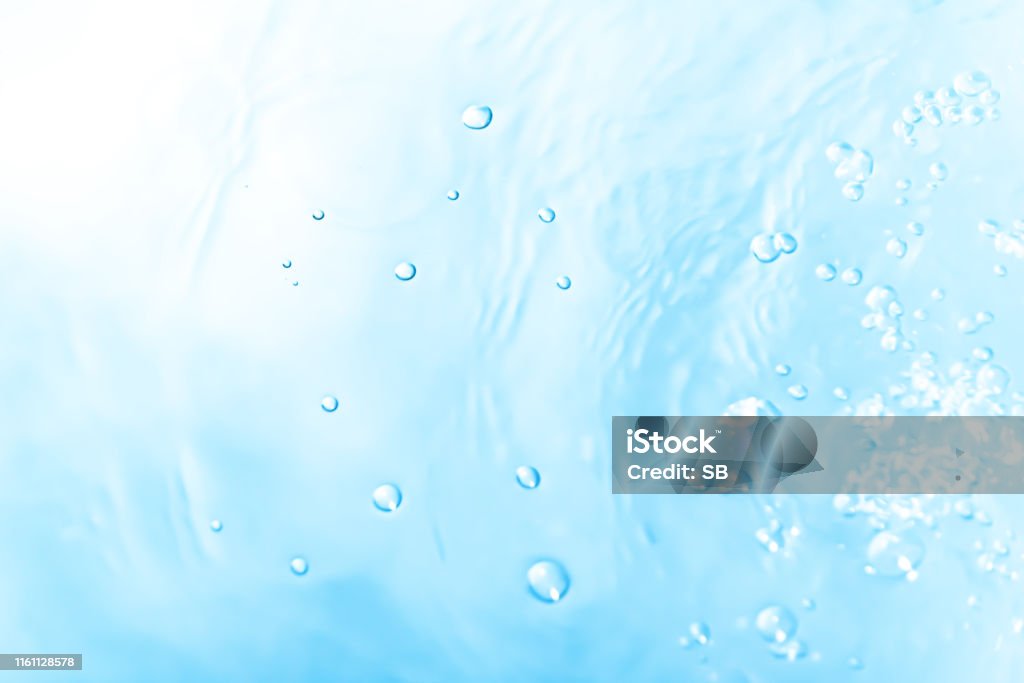Mavi su damlaları - Royalty-free Su Stok görsel