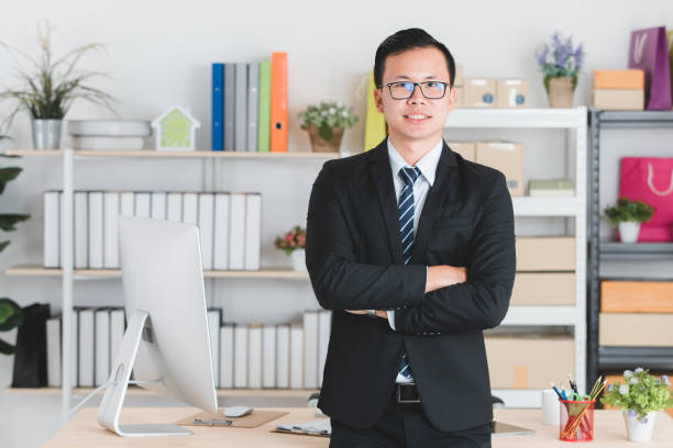 istock Asian businessman at office 1161132771