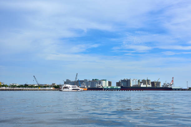 Kaohsiung port is the largest seaport in Taiwan. It is one of the largest container ports in the world, ranking the fourth in the world.