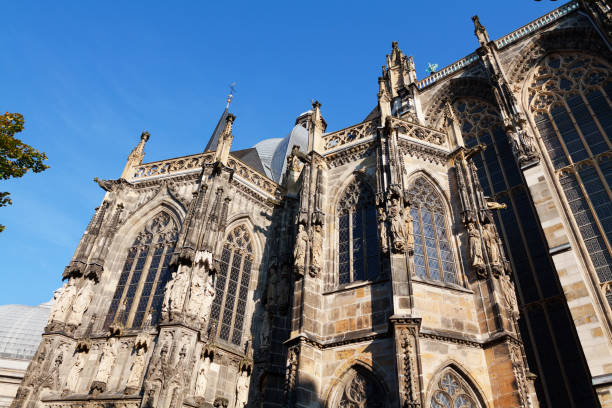 istock Side facade of cathedral of Aachen 1161136606