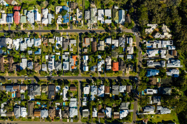 istock Sydney Suburb overhead perspective roof tops 1161136653