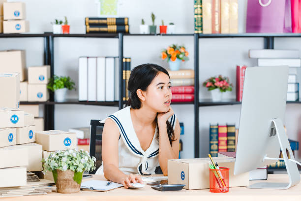 istock young Asian business lady at office 1161142073