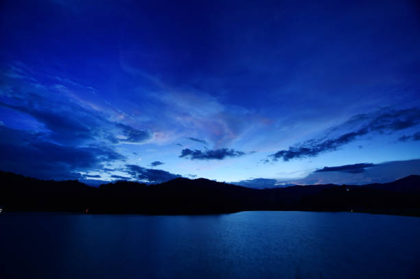 istock Landscape night sky over the mountain 1161142322