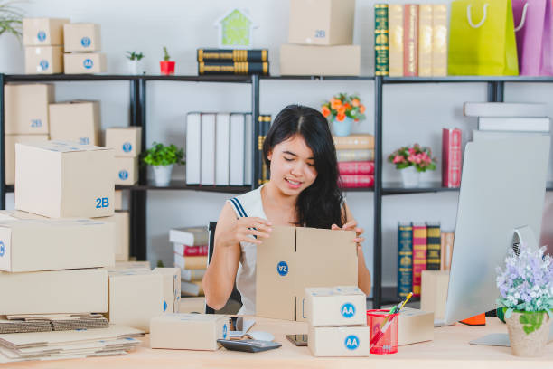 istock Young Asian business lady at office 1161143242