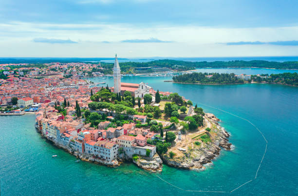 istock Panoramic view of Rovinj, Croatia 1161146141