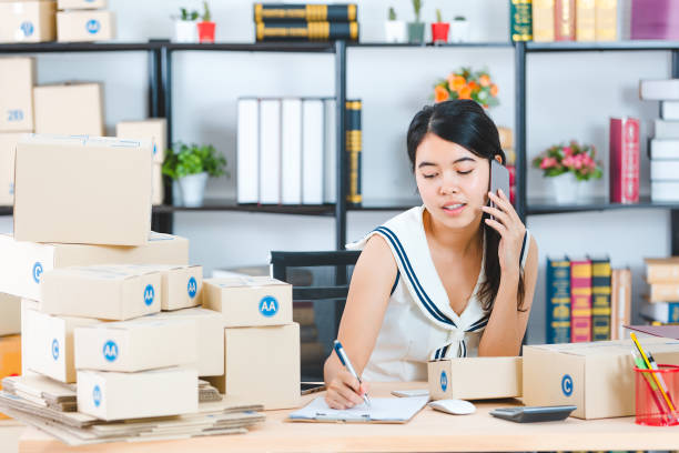istock young Asian business lady at office 1161147248