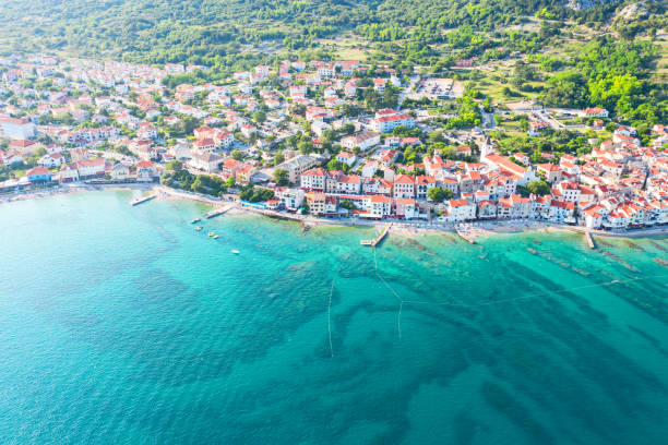 istock Panoramic view of Bashka, Croatia 1161147412