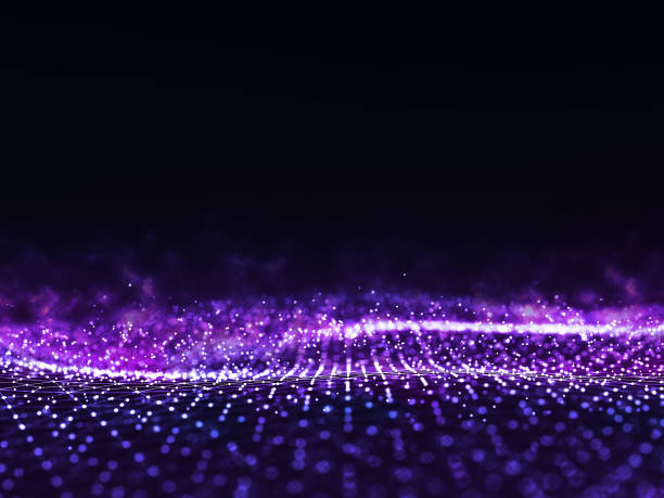 istock Abstract 3d rendering futuristic dots and lines. computer geometric digital connection structure. Futuristic black abstract grid. Plexus with particles. Intelligence artificial 1161151083