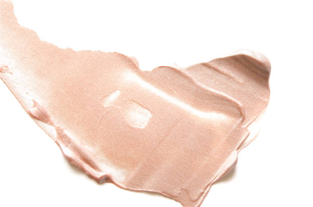 istock Beige smears of crushed highlighter or luminizer. - Image 1161151152