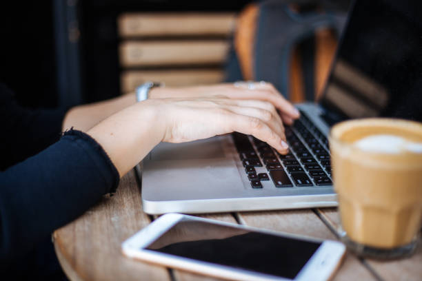 istock Woman typing on laptop 1161151584