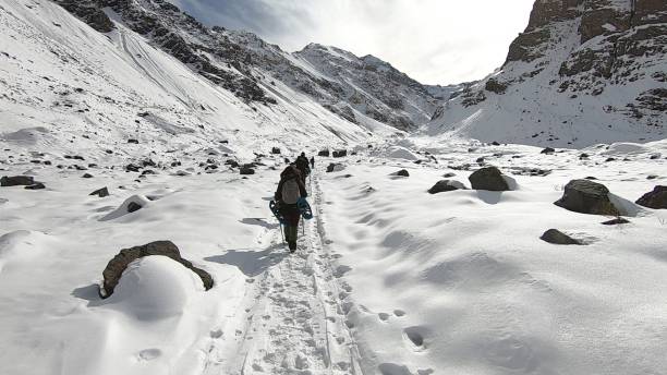 istock Mountain snow, valley and landscape 1161153019