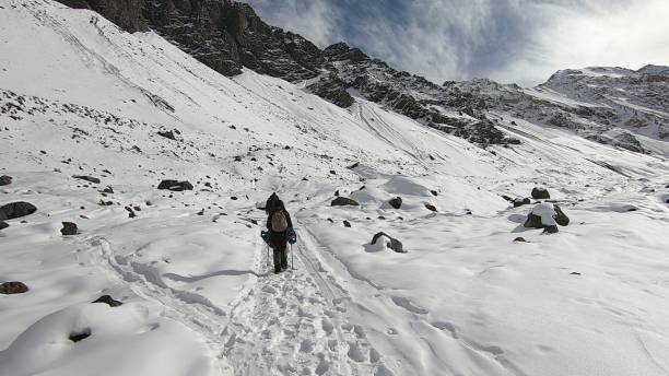 istock Mountain snow, valley and landscape 1161153033
