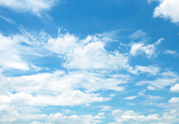 istock Air clouds in the blue sky 1161154177