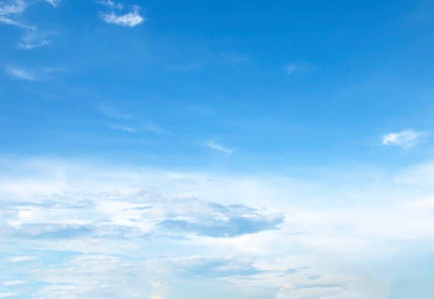 istock Air clouds in the blue sky 1161154386