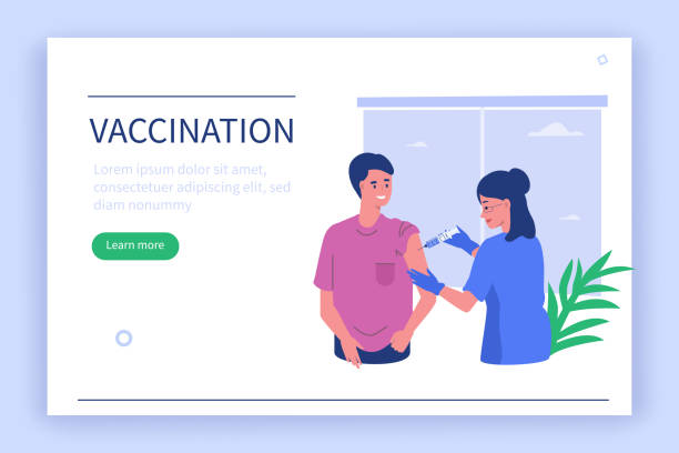 예방 접종 - injecting cold and flu flu virus vaccination stock illustrations