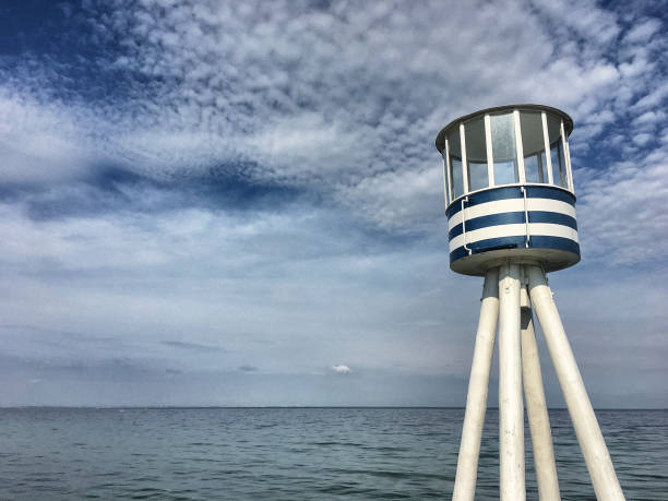istock Lifesaver (or Lifeguard) Tower at a public beach in Denmark 1161157715