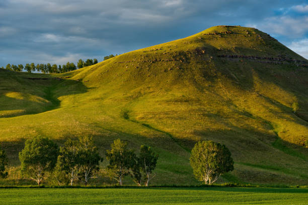 istock Bright sunset in the steppes of Khakassia 1161160344