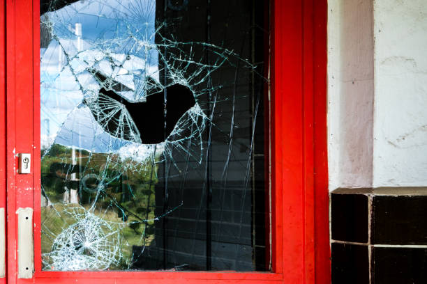 istock Burglary door at a store 1161162210