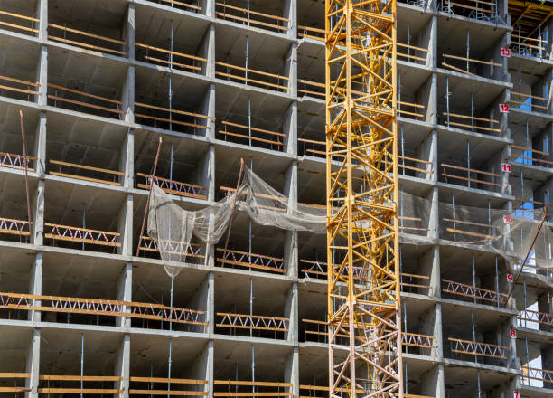 istock Multi-storey building under construction (new residential complex), Moscow, Russia 1161164598