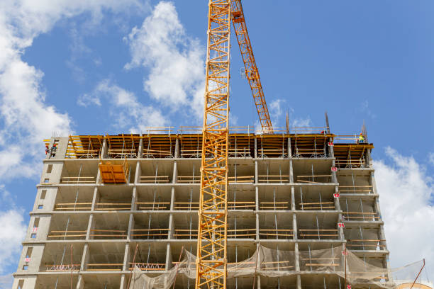 istock Multi-storey building under construction (new residential complex), Moscow, Russia 1161164628