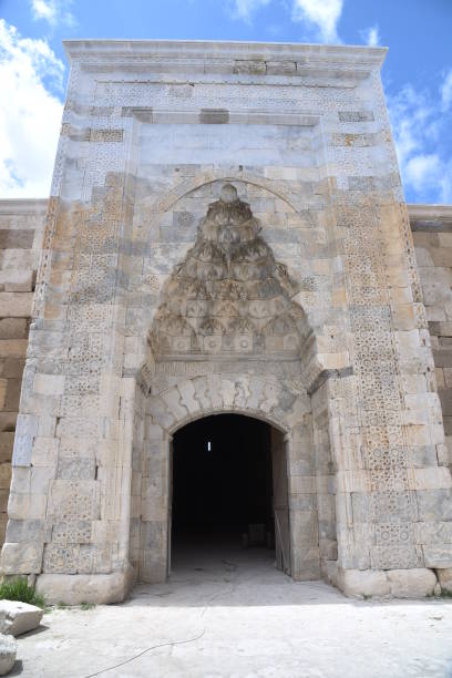 istock Arches and columns in Sultanhani caravansary on Silk Road 1161167376