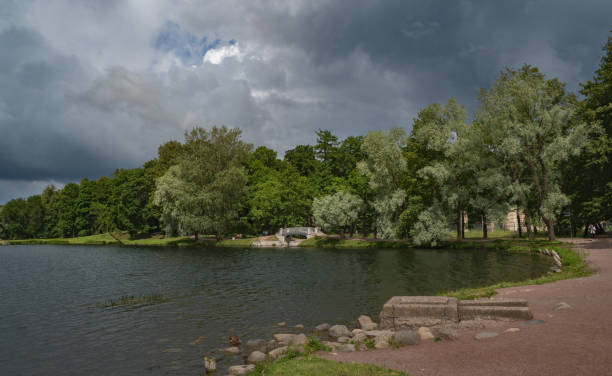 istock Storm clouds over the park in summer. Gatchina. Russia 1161167882