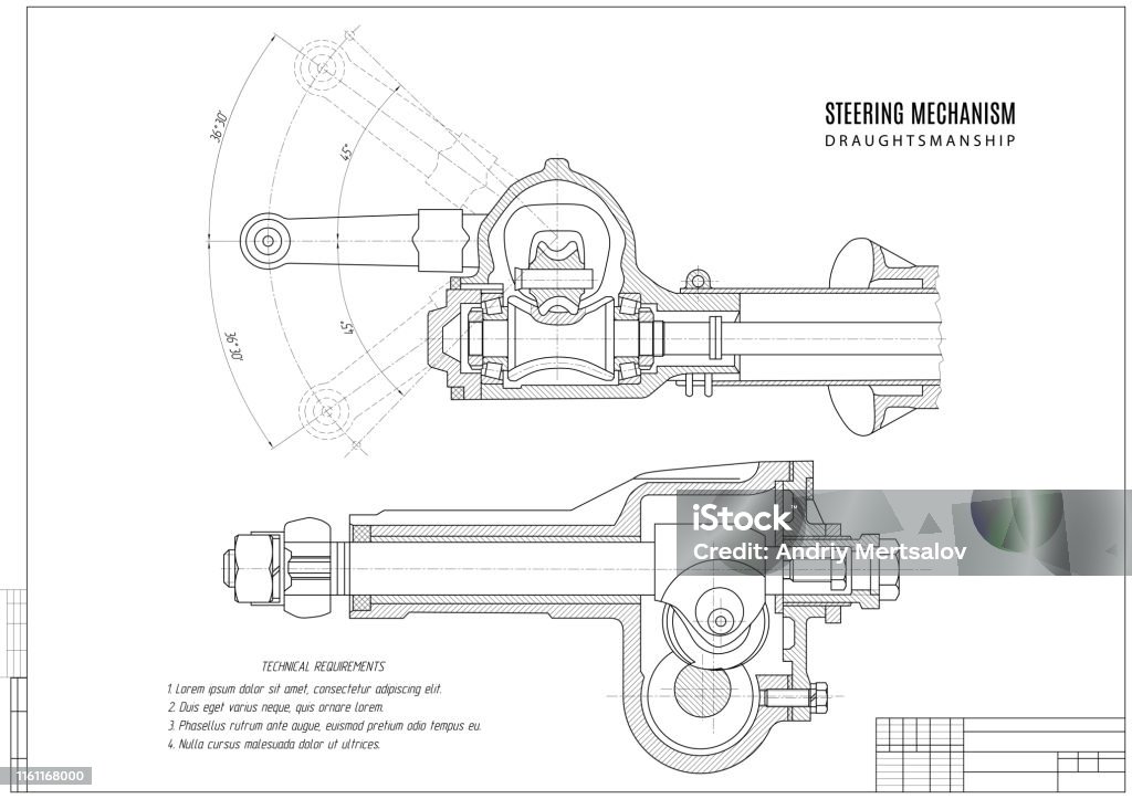 Quickdraft Technical Drawing Technical Drawing Construction Draft With A Frame On The White ...