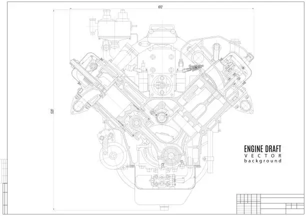 Engine Drawing R&b Free engine drawing Illustrations & Vectors | Templates, Icons & More ...