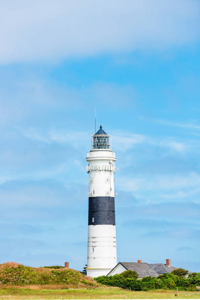istock Lighthouse black white on dune. Sylt island – North Germany. 1161168706