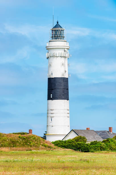 istock Lighthouse black white on dune. Sylt island – North Germany. 1161168750