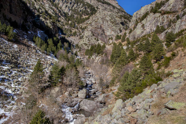 istock Climb to the Nuria Valley in winter. 1161168786