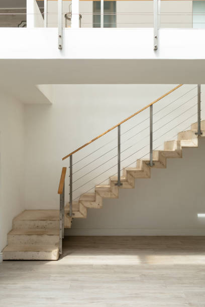 istock Wooden modern stairs 1161169725