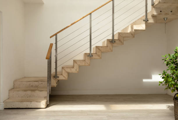 istock Wooden modern stairs 1161169831