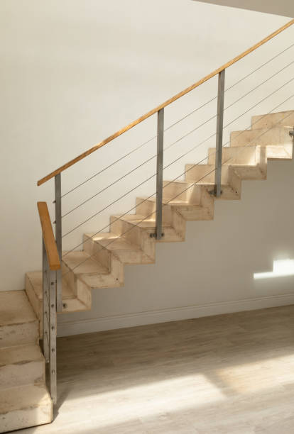 istock Wooden modern stairs 1161169867