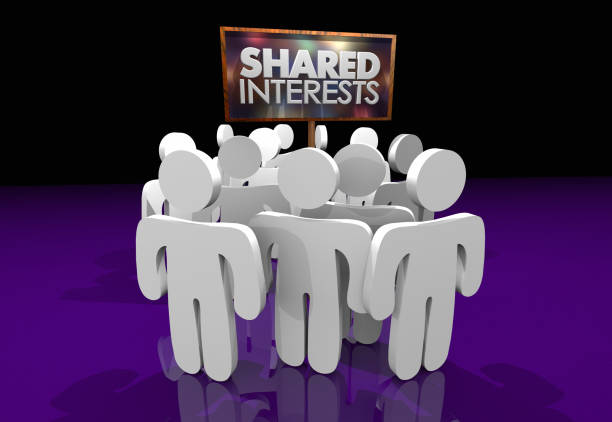 istock Shared Interests Common Goals Sign People Gathered 3d Illustration 1161169882