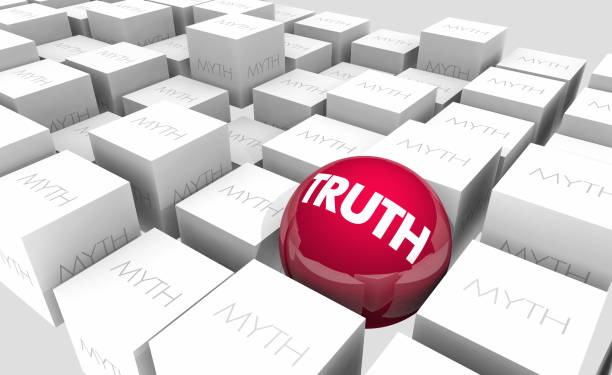 istock Truth Vs Myths Facts or Fiction True False Sphere in Cubes 3d Illustration 1161170228