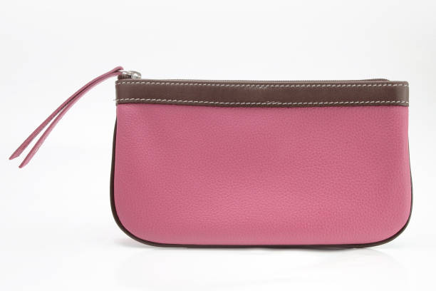 istock Pink wallet isolated on white background 1161170991