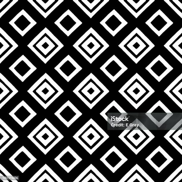 Diamond Pattern Block Hand Drawn Diamonds Block Pattern Stock Illustration - Download Image ...