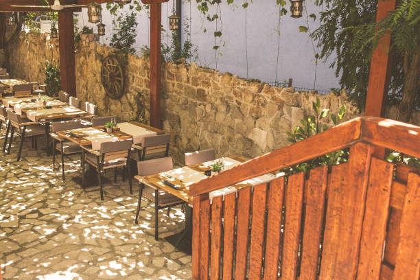 istock Sea restaurant in the Balkans. 1161175000