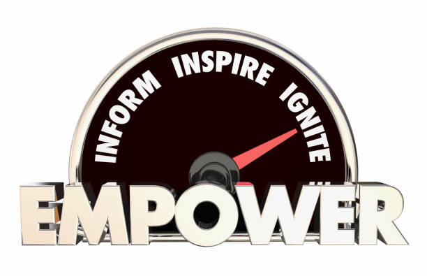 istock Empower Inform Inspire Ignite Words Speedometer 3d Illustration 1161175025